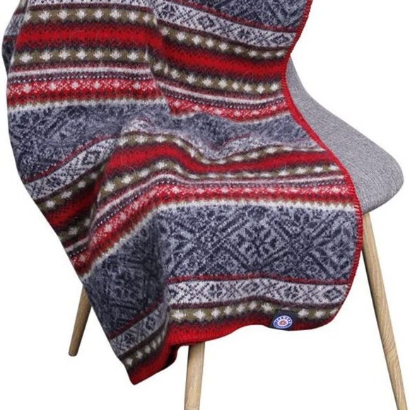 Icewear Icelandic Wool (Bergrós) Throw Blanket 51"x 75" Reversible - Picture 7 of 10